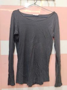 Grey Long Sleeve Top