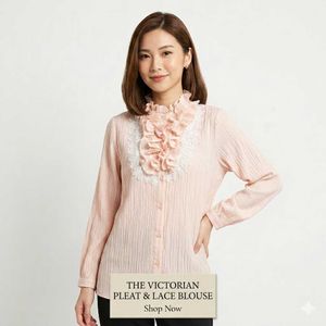 Elegant Pink Ruffle Blouse