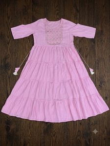 Pretty Pink Tiered Kurta
