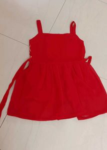 Cute Red &amp; Yellow Dhoti  Patiyala set(size -30)
