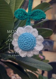 Handmade Crochet Flower Hair Clip