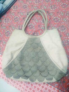 Pure leather Unique Scale-Pattern Tote Bag