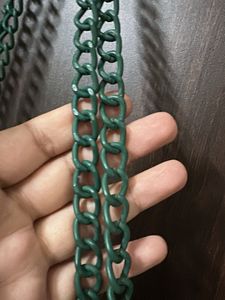Quilted Teal Handbag with Chain Strap