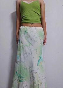 Lightweight Floral Maxi Skirt