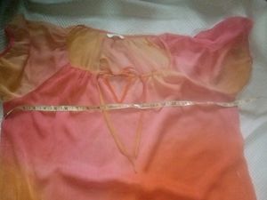 Sheer Tie Dye Korean Top