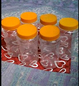 Plastic Storage Jars - Set of 12