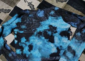 Stylish Tie-Dye Sheer top