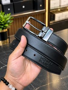 Mont Blanc Reversible Leather Belt