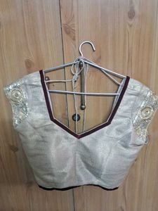 Elegant Beaded Sleeve Blouse