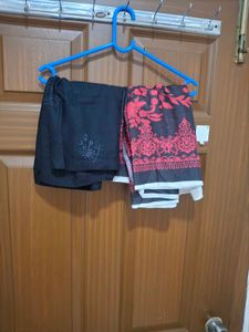 Black Embroidered Kurta Set