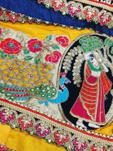 Embellished Peacock Two Pieces Saree