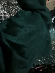 Dark Green Kurta Set new un stitched n