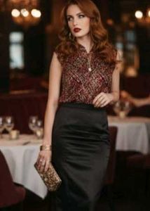 Elegant Print Top