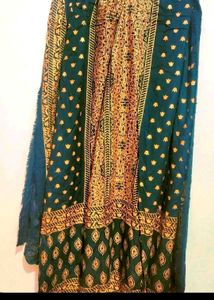 Green Printed Dupatta