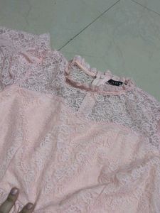 Coquette Cute Pink Lace Dress