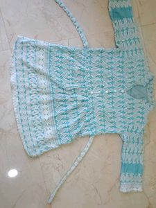 Elegant Sky Blue Kurta Set
