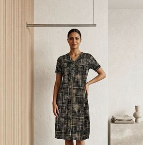 Stylish Printed Short Sleeve Kurta