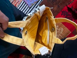 Bright Yellow Tote Bag