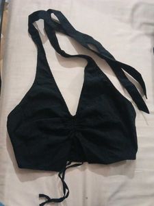 H&M Chic Black Halter Neck Top
