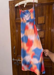 Colorful Tie-Dye Maxi Dress