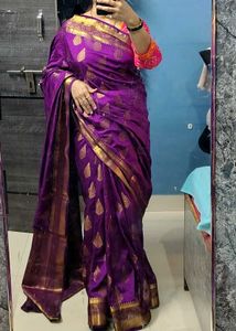 new pure dola silk saree..dual tone..soft..