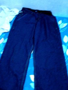 Dark Wash Wide Leg Denim Jeans