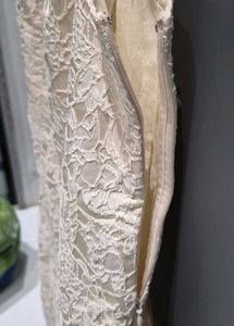 Elegant Lace Sleeveless Dress (length 32 inches)
