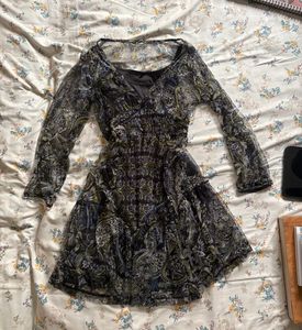 indowestern Mini Dress + FREE evil eye pendant 🎁