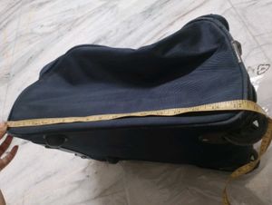 Saccus Navy Blue Travel Trolley Bag