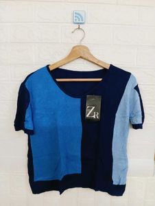 Stylish Color-Block Knit Top