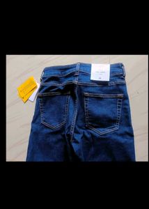 High-Waisted Flared Blue Jeans