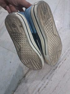 North Star Blue Denim Sneakers