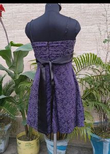 Elegant Purple Party Dress