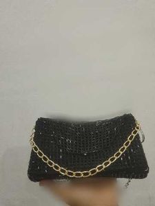 Cuhic Very Beautiful   Black glass bead Gold Chain