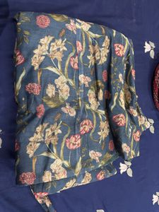 🌸 Elegant Floral Printed Anarkali Long Kurti / Go
