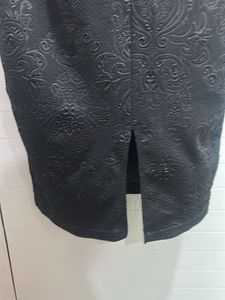 Elegant Black Jacquard Dress