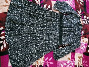Floral Print Long Sleeve Midi Dress