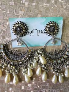 ✨ Beautiful Oxidised Statement earrings Set for Sa