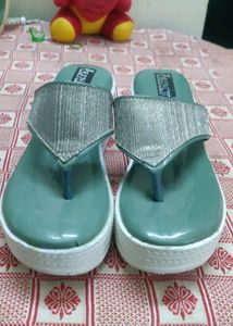 Olive Green Gorgeous Footwear High Heels