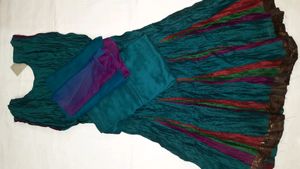 Anarkali Suit With Pajama And Dupatta Set 🛍