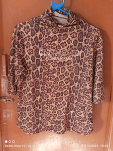 Animal Print Very Soft Fabric Top