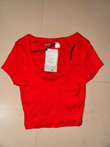 Cropped Ribbed Tshirt