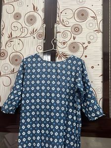 Stylish Blue Printed Kurta