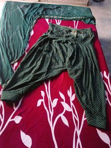 green kurta set