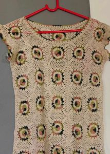 Handmade Crochet Floral Top
