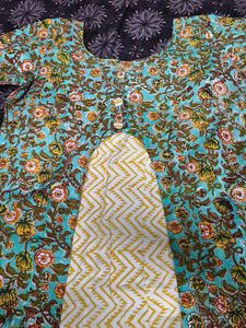 Beautiful Floral Print Kurta