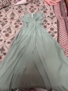 Elegant Sage Green Maxi Dress