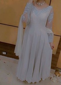 Elegant Lace Sleeve Gown