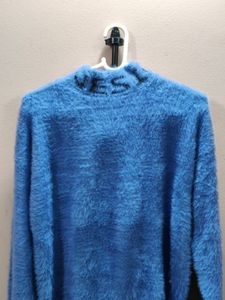 Imported Knit High Neck Sweater with Long Sleeves