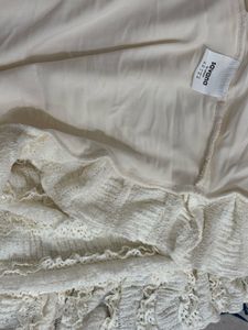 Cream Lace Mini Dress